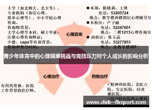 青少年体育中的心理健康挑战与竞技压力对个人成长的影响分析